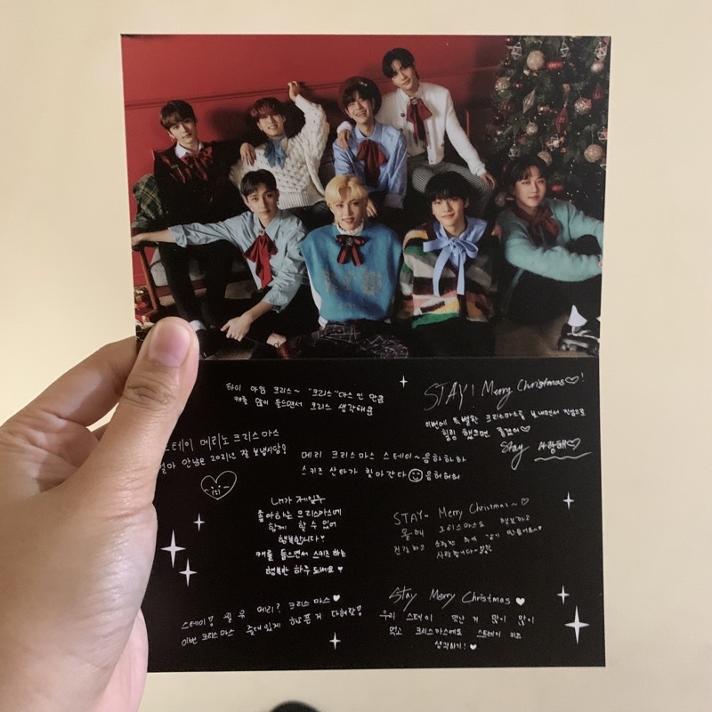 

Christmas EVEL LIMITED : seal (perangko) dan posca stray kids