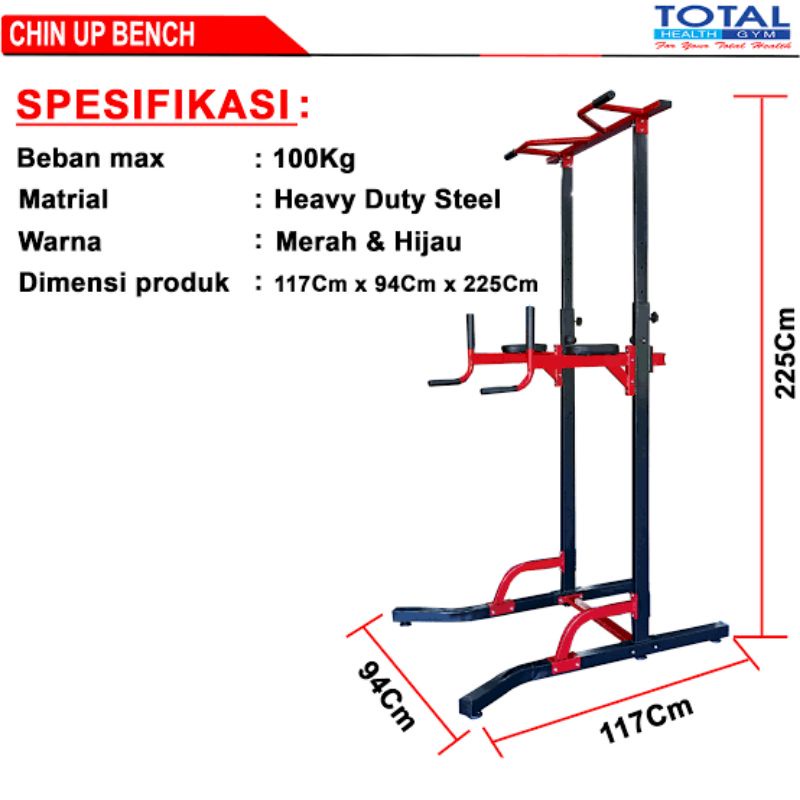 CHIN UP PULL UP ALAT FITNES TOTAL FIT SEMARANG