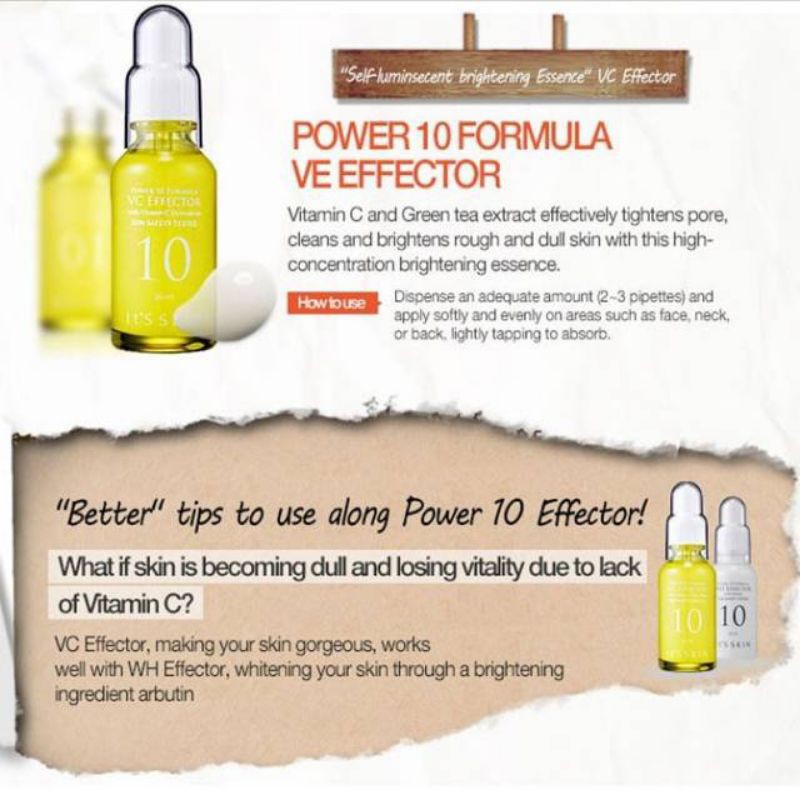 It's Skin Power 10 Formula VC dan WH Effector Share
