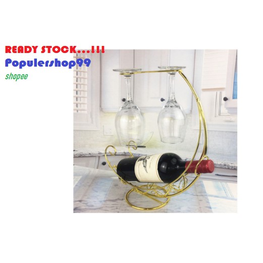 Wine Rack Gantungan Wadah Tempat Botol Anggur Merah Orang Tua Minuman
