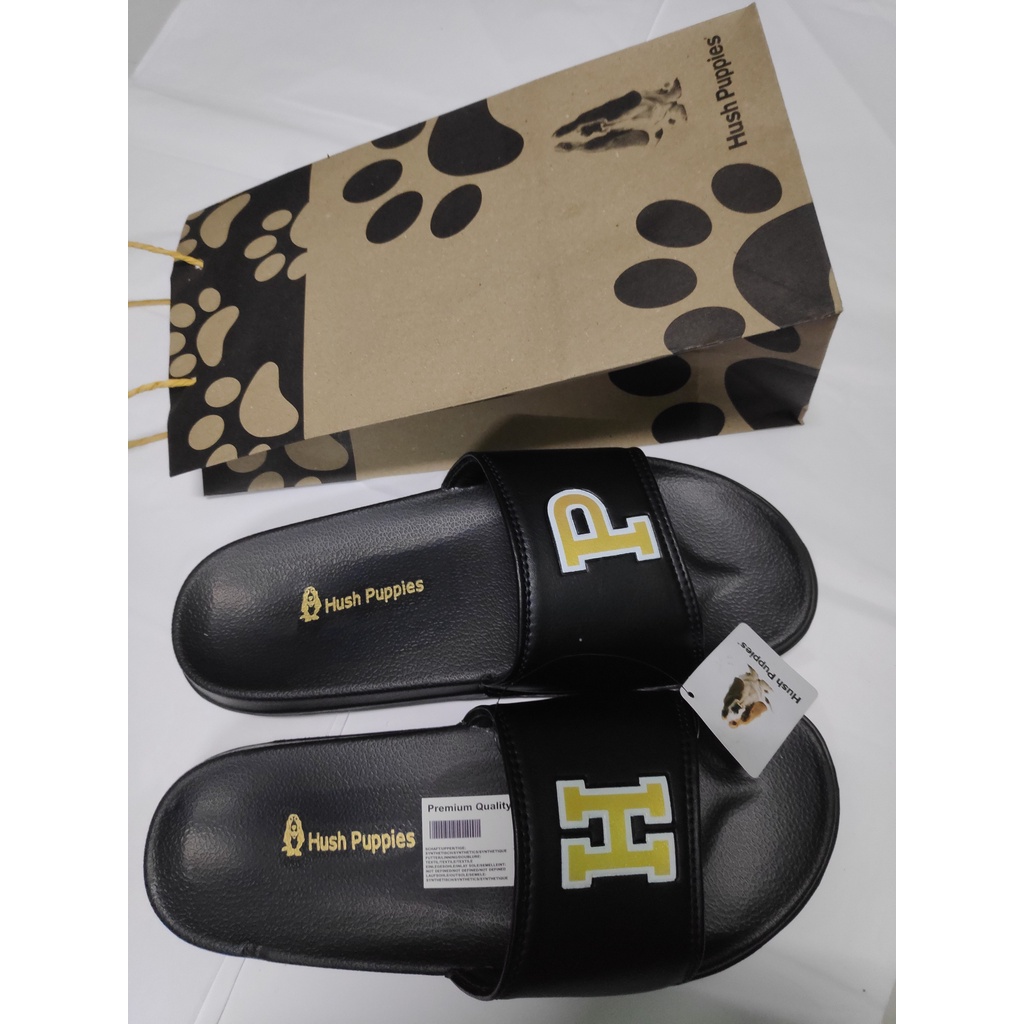 PROMO...!!! SANDAL SLOP SLIDE TERBARU HUSH PUPPIES PREMIUM SANDAL PRIA WANITA CEWE COWO TERBARU-1