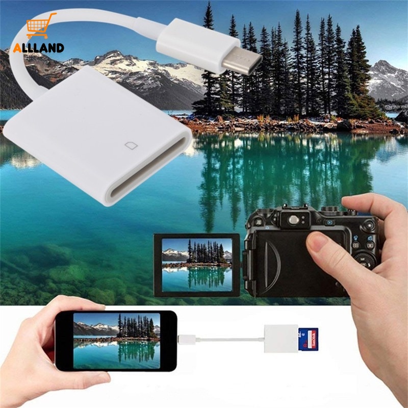 Sd / TF Card Reader / Konverter Usb Tipe-C 2 In 1 Multifungsi Portable Untuk Handphone / Tablet