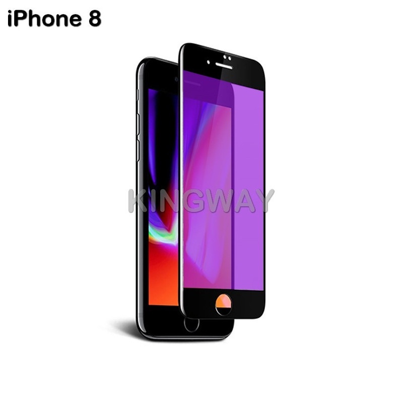 Tempered Glass Blue Light Full Lem iPhone 8 Anti Radiasi Screen Protector Premium