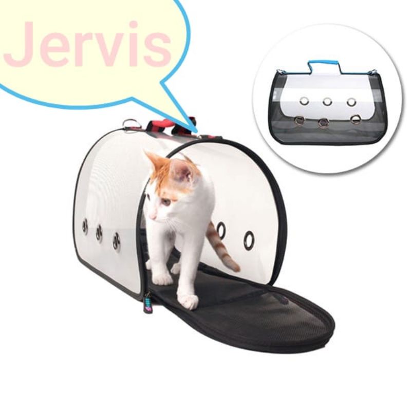 PET CARGO TRANSPARENT PET CARRIER . TAS ANJING KUCING TRANSPARAN