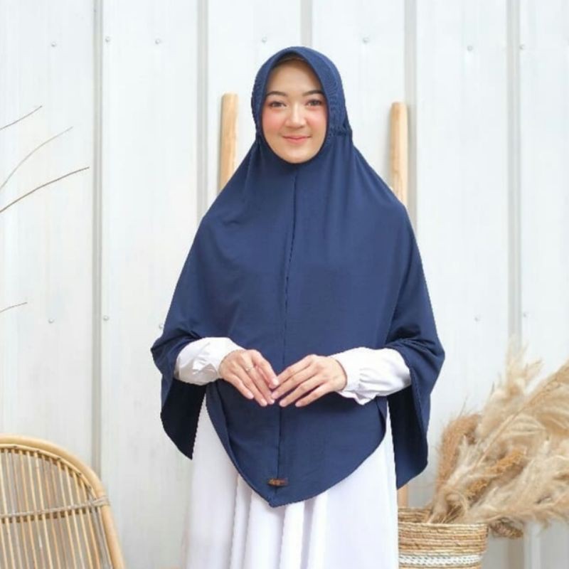 Lulu Hijab KCB Jumbo size M&L / Kerudung serut bahan stella