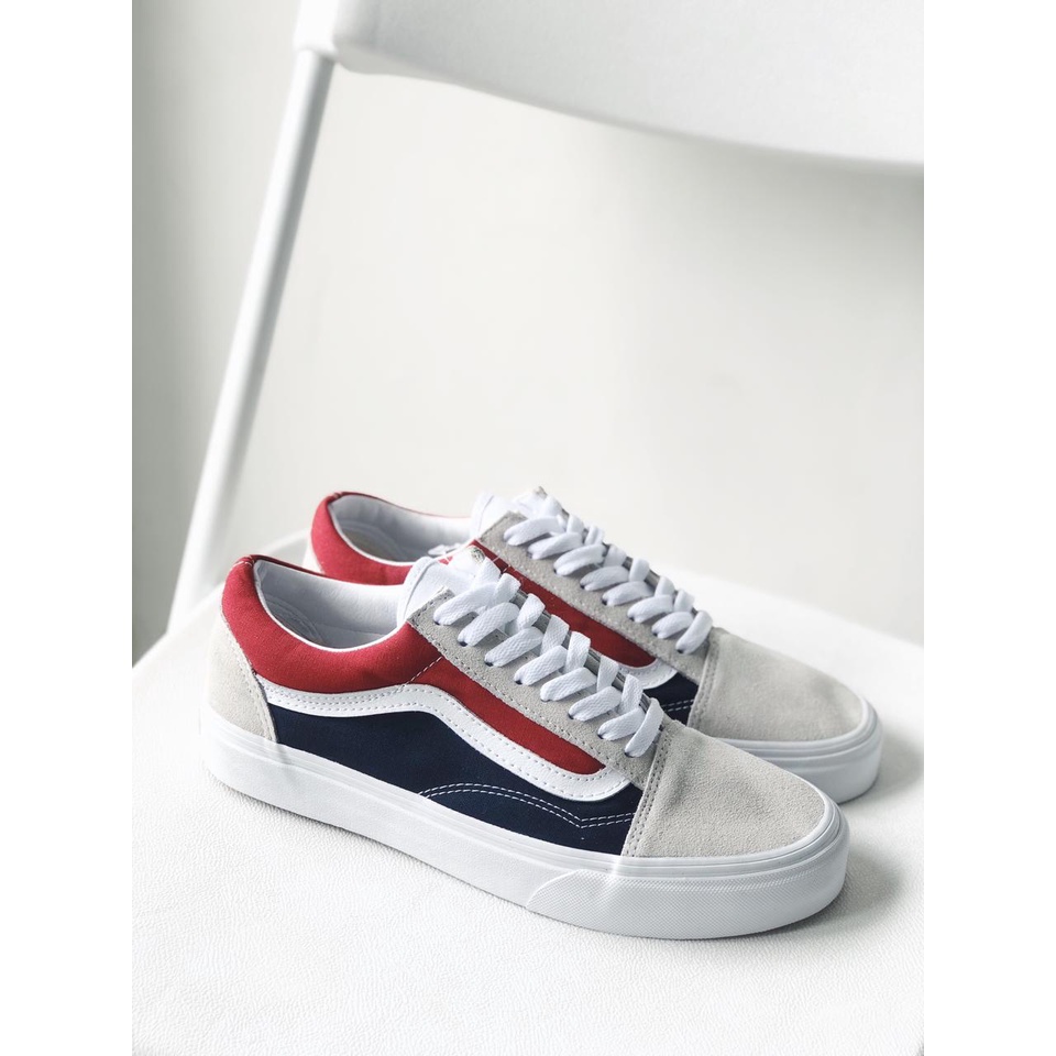 Vans Oldskool Retro Block Pepsi Blue Racing Red