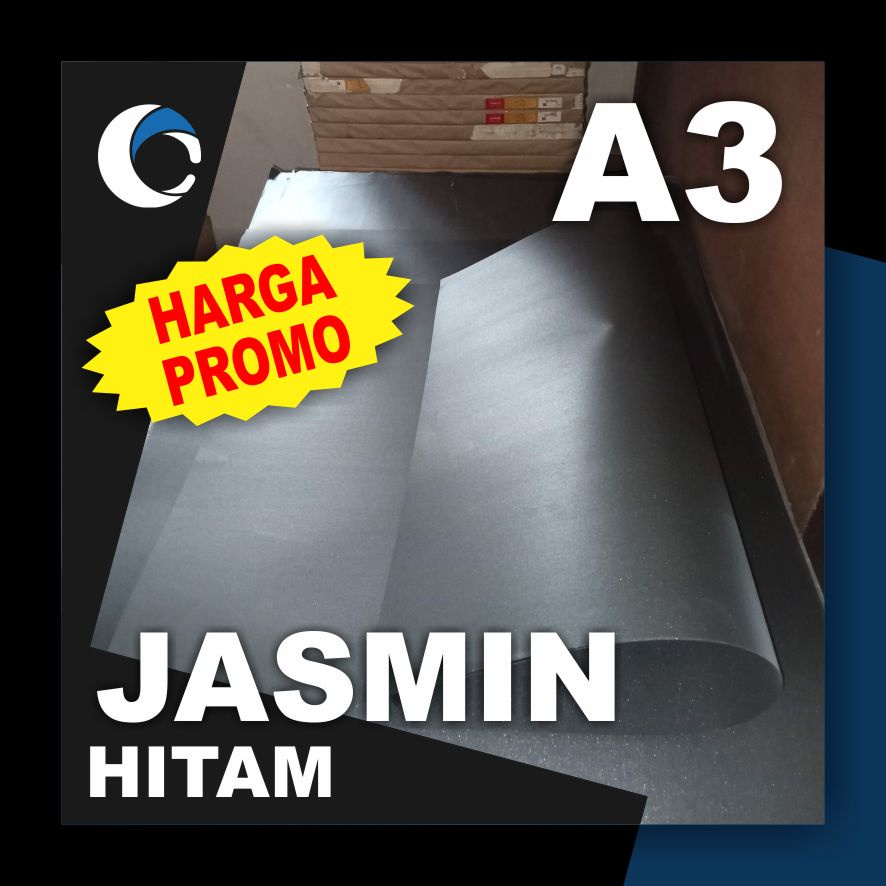 

KERTAS JASMINE HITAM 200 GSM Uk [ A3 ] 29.7 cm X 42 cm ( 50 LEMBAR )