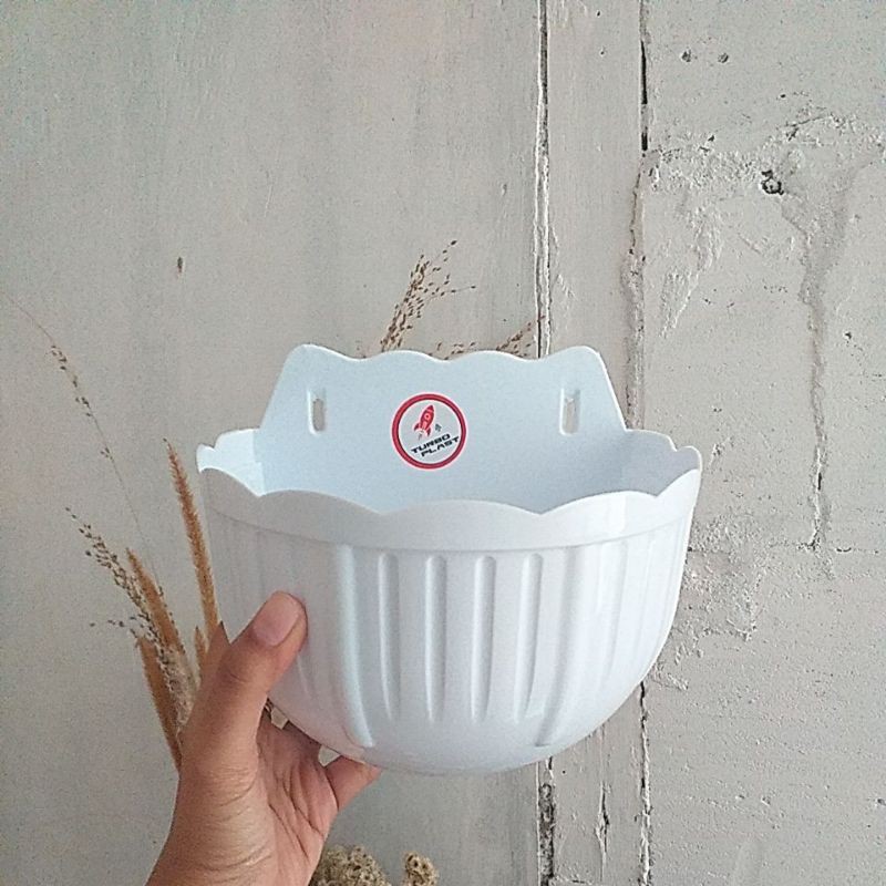 POT BUNGA PLASTIK DINDING/TEMPEL