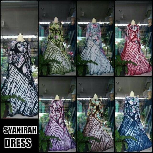 Gamis Bali Syakirah Ori Tiara (karet pinggang belakang)