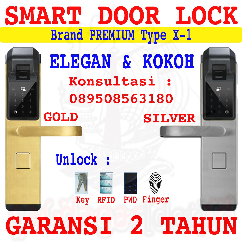 DIGITAL DOOR LOCK - SIDIK JARI - KUNCI PINTU DIGITAL - FINGER PRINT