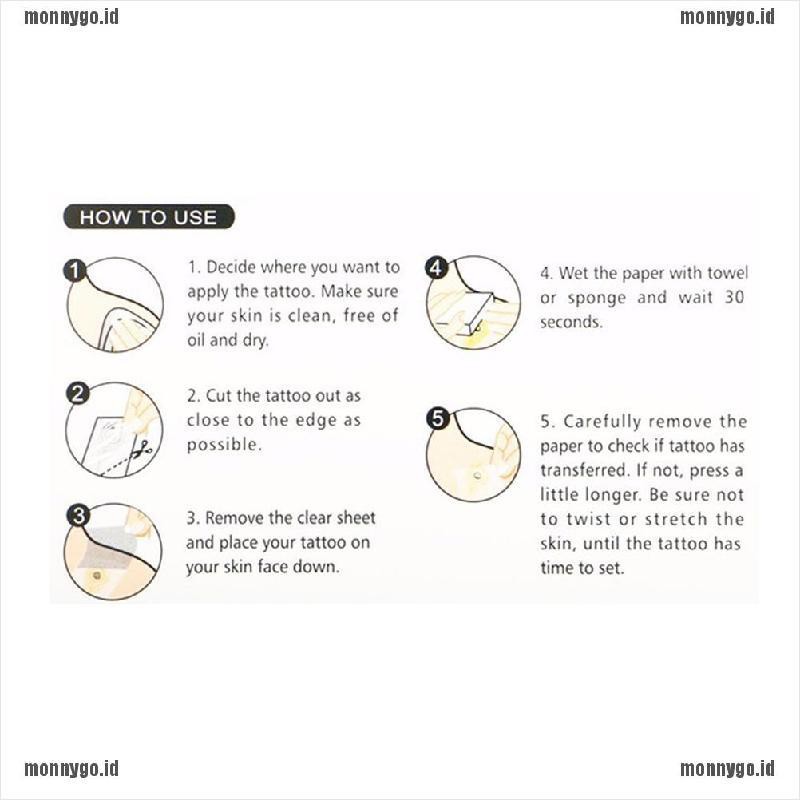 Tato Sementara Tahan Air Gambar Burung Hantu 3d Shopee Indonesia