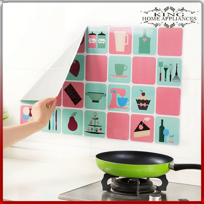 KHA274 WALLPAPER DAPUR STIKER DAPUR STIKER DINDING STICKER DAPUR TEMPELAN DINDING STIKER ANTI PANAS