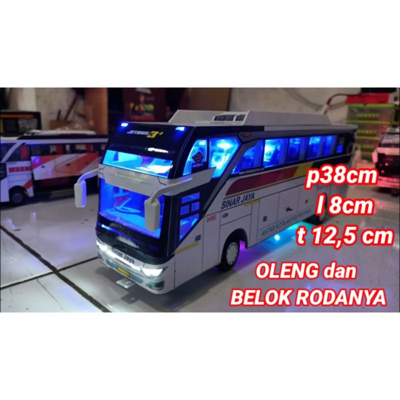 Miniatur Bis Murah Jumbo oleng Bis Sinar Jaya