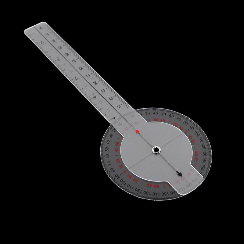 CRE  13inch 33cm Goniometer Medical Joint Ruler Calibrated Orthopedics Spinal Finger Angle Ruler Protractor