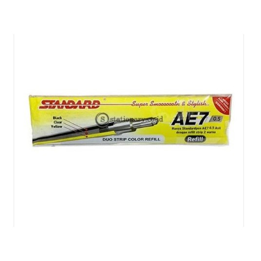 

Standard Refill Ballpoint Pen AE7 Fine 0.5mm Hitam (Lusin)