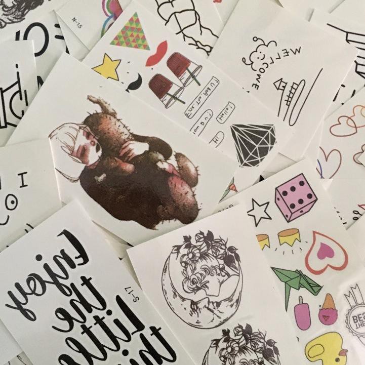 

PALING HOT!! (bvf-764) PAKET HEMAT! 5 pcs/30 pcs Random Stiker Tatto Temporer Putttos