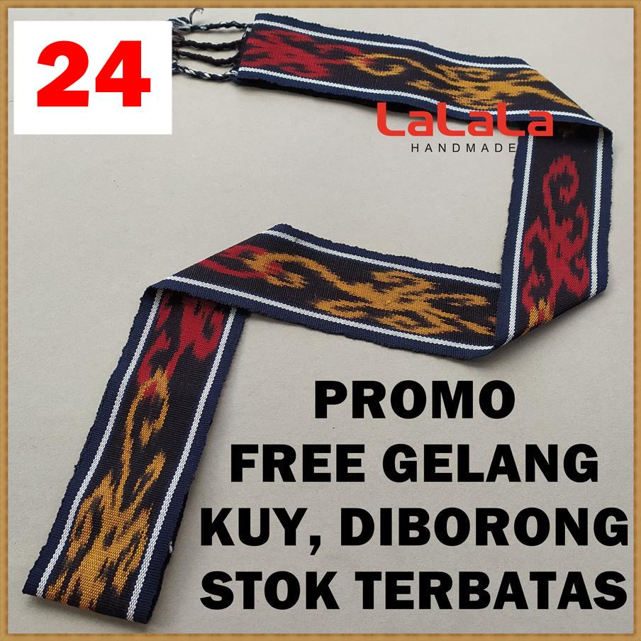Ikat Kepala Tenun Etnik Motif Dayak Kalimantan Toraja Bali Sumba Papua Lombok Kain PROMO TERMURAH-24-(Kalimantan)