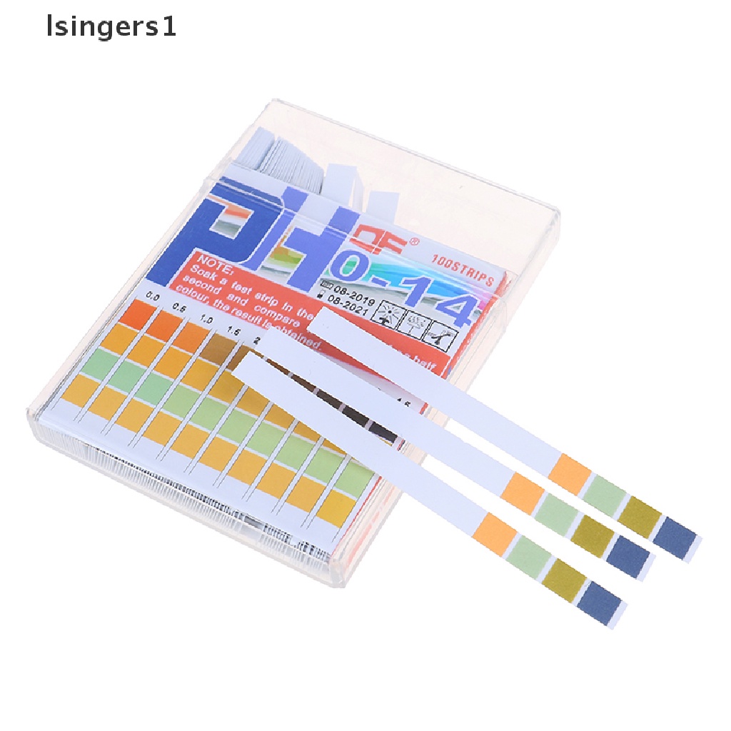 (lsingers1) Kertas Strip Uji pH / Level Asam Alkaline 0-14 Universal