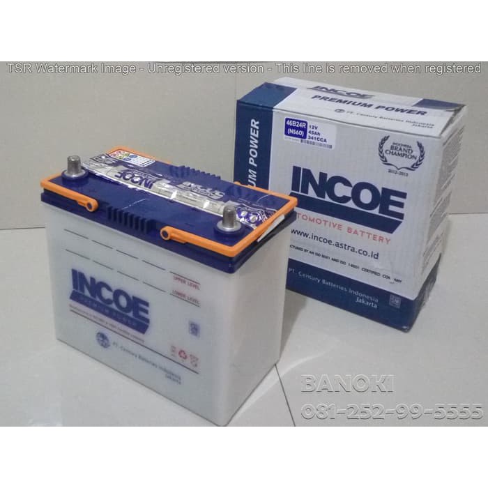 AKI MOBIL TERIOS NS60 INCOE PREMIUM 12V/45AH