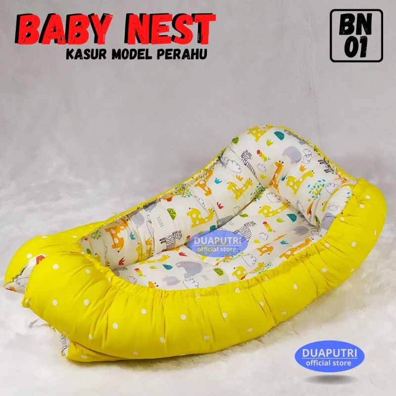 [FREE BANTAL MAHKOTA] baby nest - kasur baby nest - kasur bayi - alas tidur bayi - kasur bayi model perahu