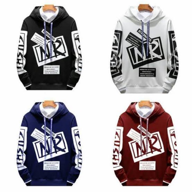 JAKET PRIA Trend Line NR HOODIE Laki laki cowok best seller
