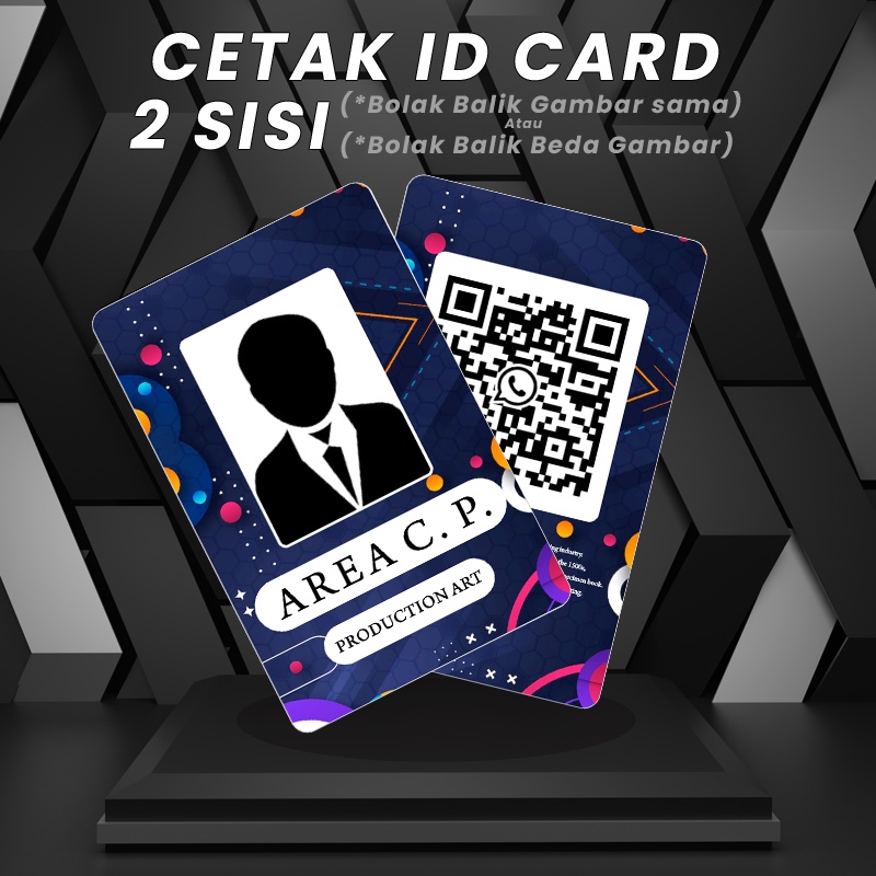 

Cetak ID Card 2 Sisi Tanpa Laminasi/Cetak print Kartu Identitas 2 Sisi