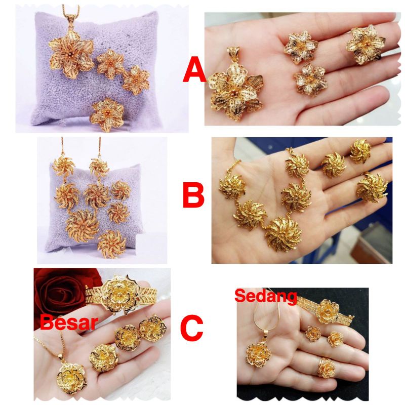 SET KENDARI GOLD 24K TITANIUM