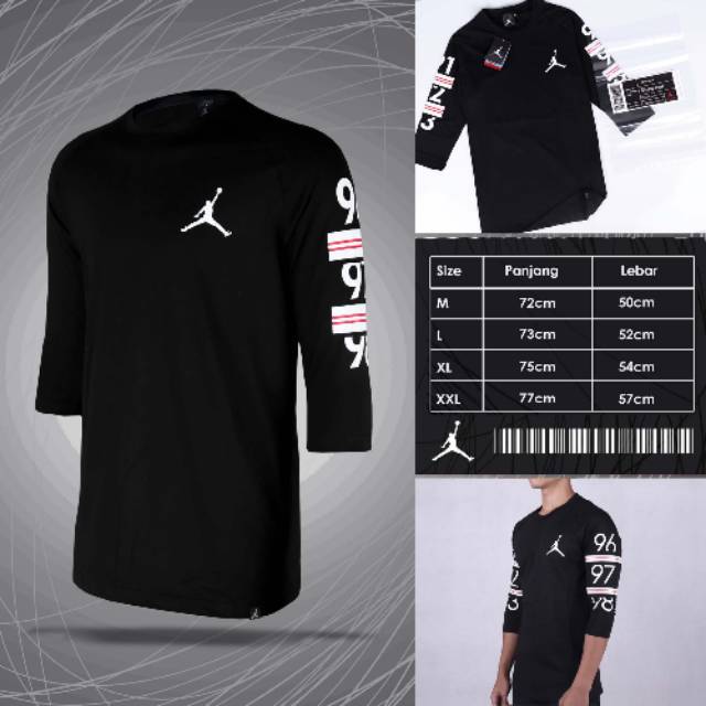NIKE JORDAN 6 TIMES RAGLAN T-SHIRT (BLACK)