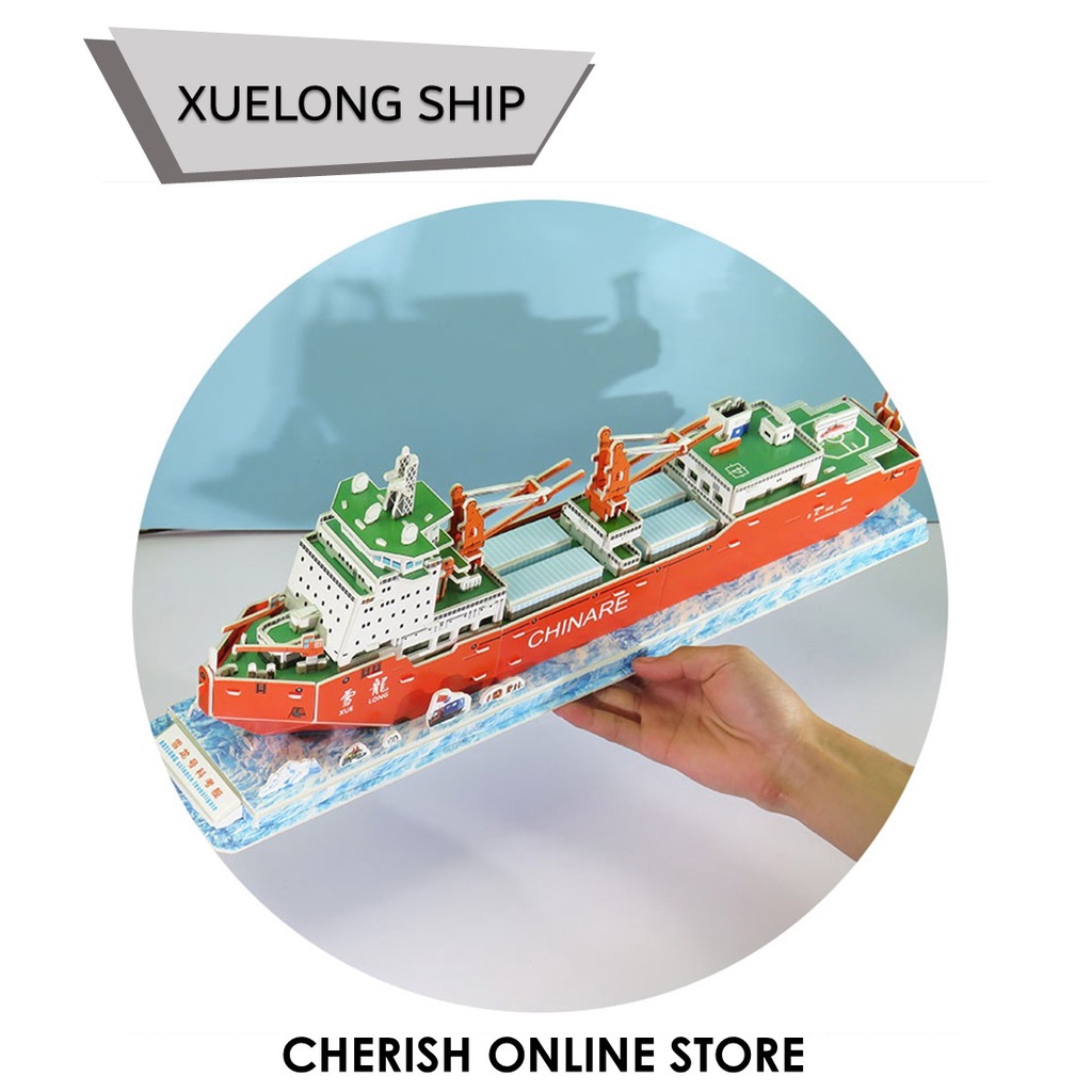 Puzzle Kapal Laut XUELONG SCIENCE SHIP Miniatur