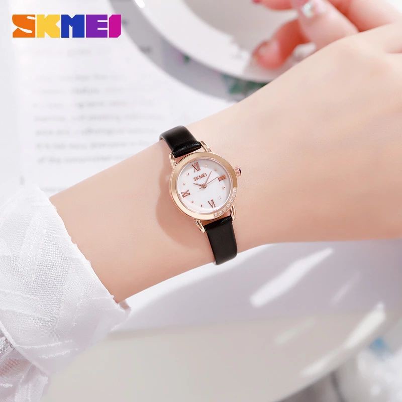 SKMEI 1769 Jam Tangan Wanita Analog Casual Quartz Tali Kulit WATCHKITE WKOS