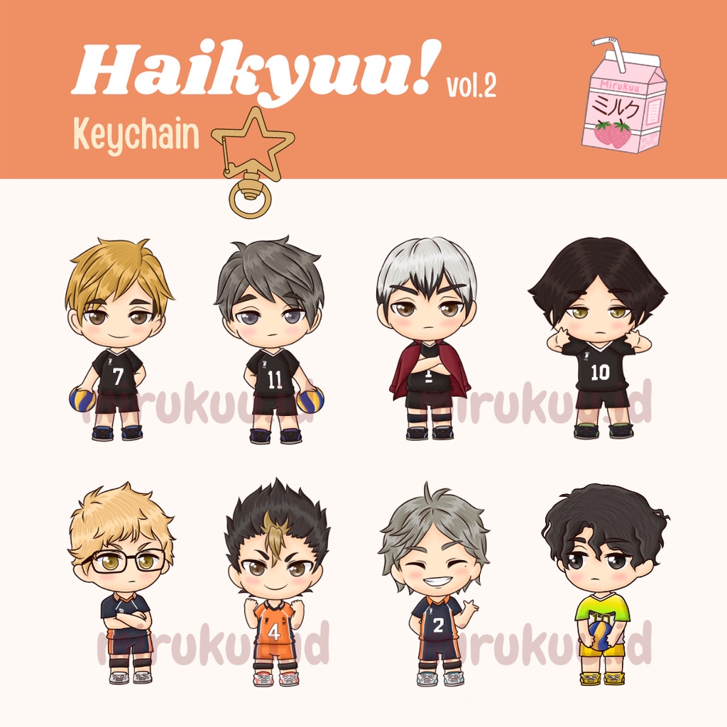 Haikyuu keychain anime merch