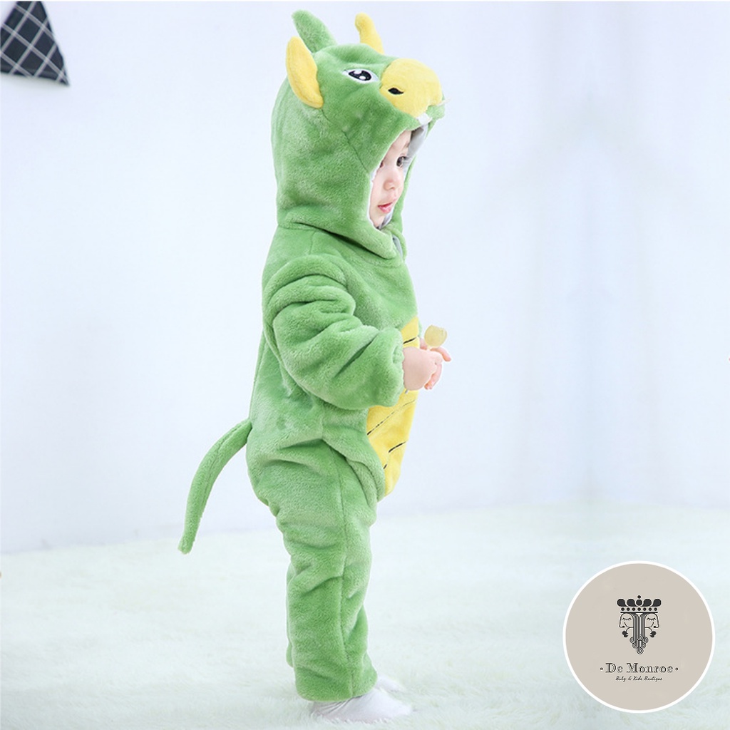 Size 80 ( 6-12 Bulan ) GROSIR MURAH De Monroe Baju Bayi dan Anak Baju Tidur Kostum Bayi Binatang Jumper Animal Romper Onesie Cewek Cowok Singa dll