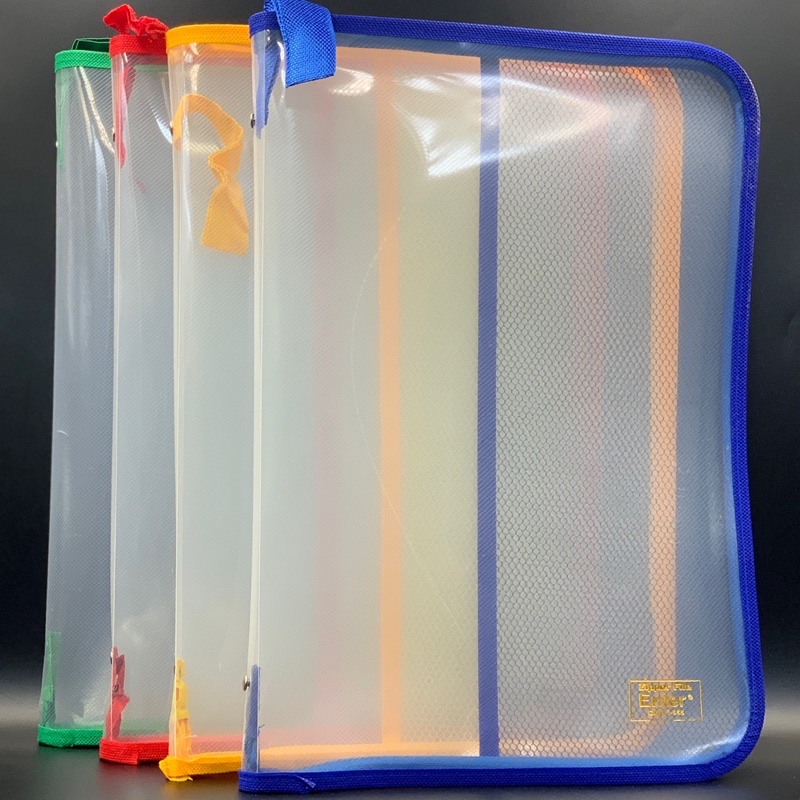 

Map zipper ENTER resleting jala size folio