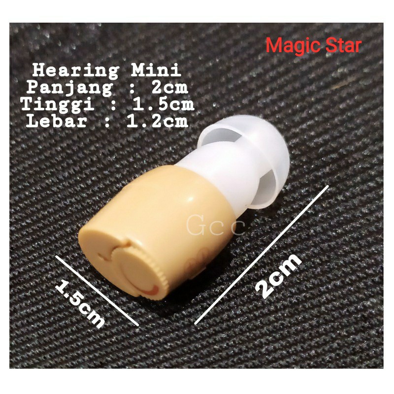 A1 Alat Bantu Dengar Kecil Magic Star Hearing Aid Mini suara dapat diatur Ms139