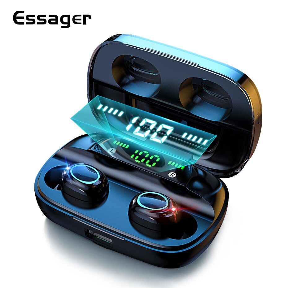 

Essager S11 TWS Wireless Earbuds with Bluetooth 5.0 Mini Wireless Earbuds Wireless Earbuds for Xiaomi iPhone Phone