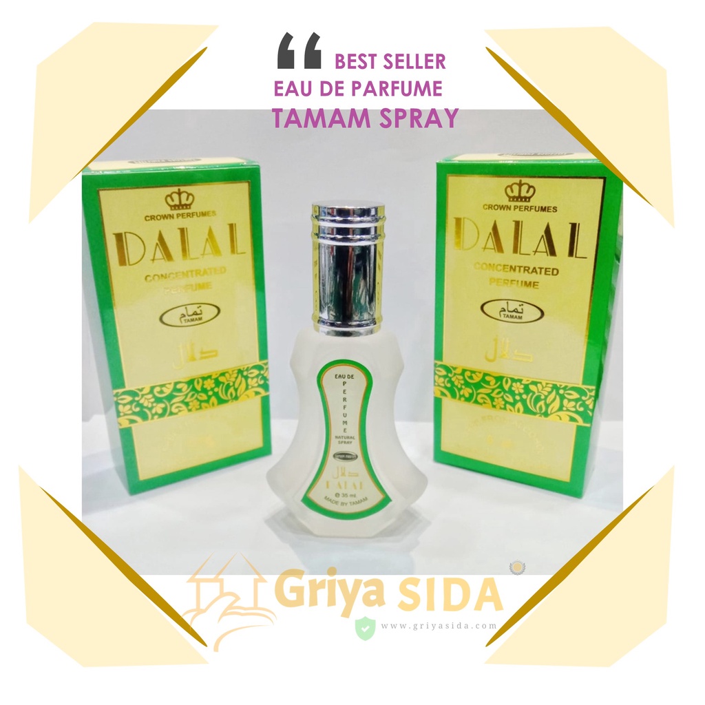 Parfum Dalal Spray 35ml TAMAM original minyak wangi silver mirip al rehab spray PROMO!!