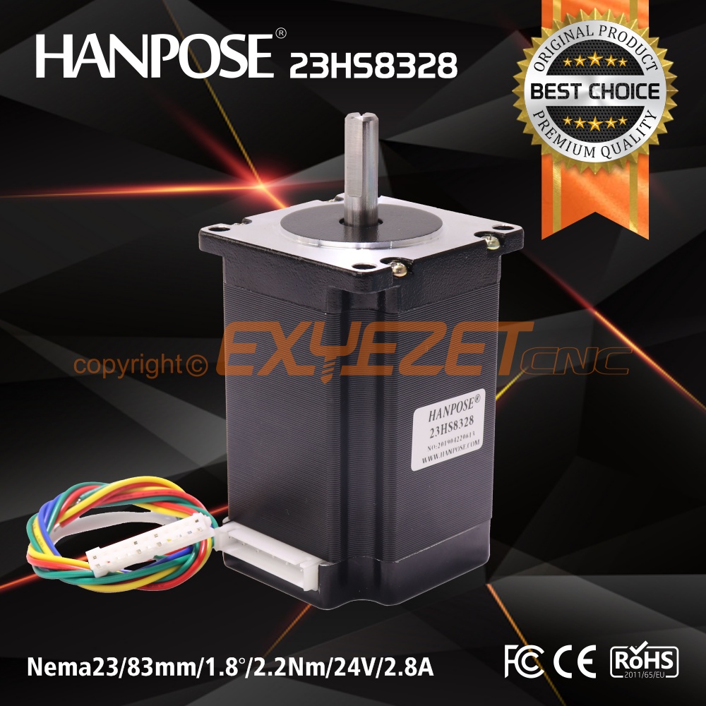 NEMA23 NEMA 23 Stepper Motor 83mm - 2.2 N.m - HANPOSE 23HS8328