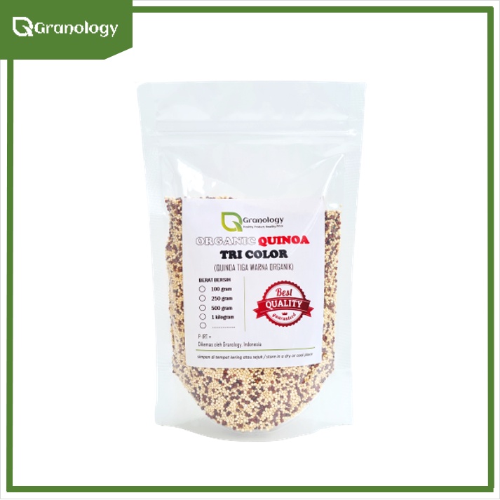 Quinoa Tiga Warna Organik / Organic Quinoa Tri Colour (250 gram) by Granology