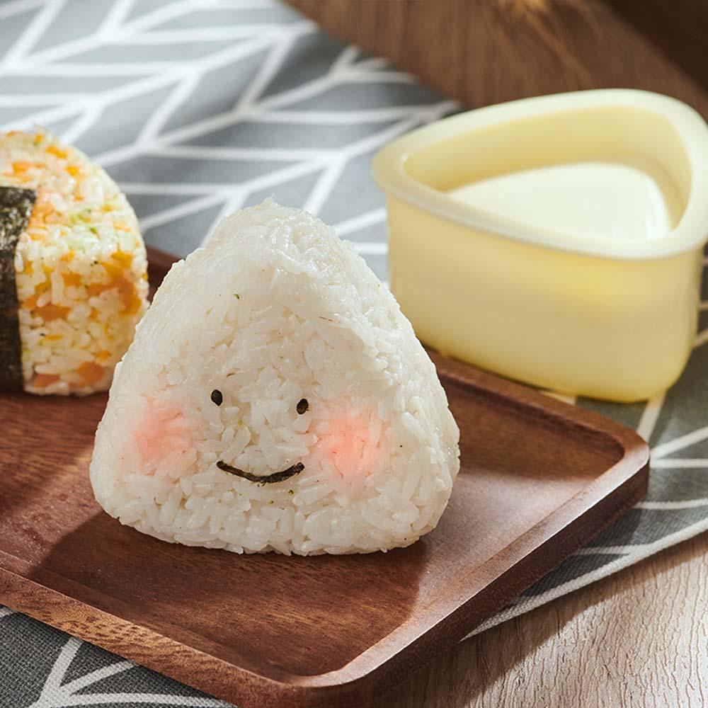 [Elegan] Cetakan Sushi Maker 3PCS/Set Home Seaweed Rice Cooking DIY Cetakan Nasi Makanan Bayi Segitiga