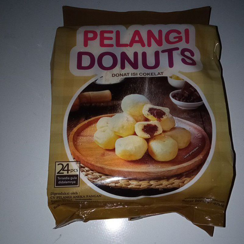 

PELANGI DONUTS Donat Coklat isi 24