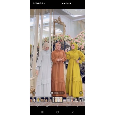 Gamis simpel hitam ori shellasaukia