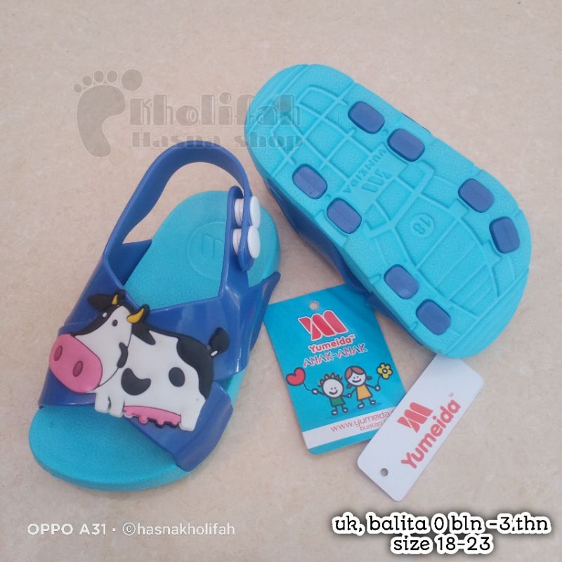 sandal anak Unisex 0bln-3thn karakter lucu sapi imut yumeida A21041xs