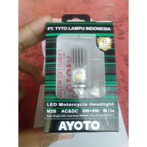 Lampu LED depan motor/ lampu utama motor Merk ayoto
