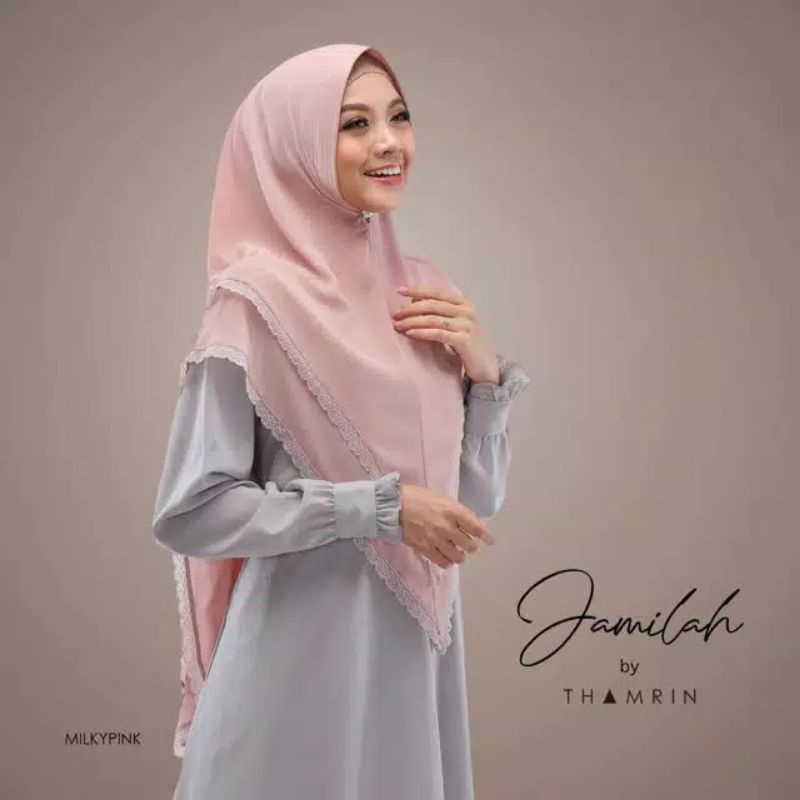 KERUDUNG RENDA JAMILAH/KERUDUNG RENDA INSTAN JERSEY/HIJAB KEKINIAN