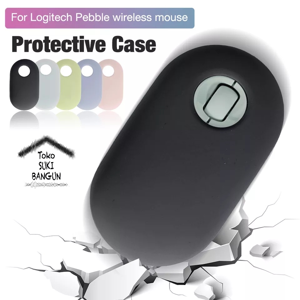 Case Mouse Logitech Pebble M350 Rubber CANDY Silicone Casing Cover Pouch Protector