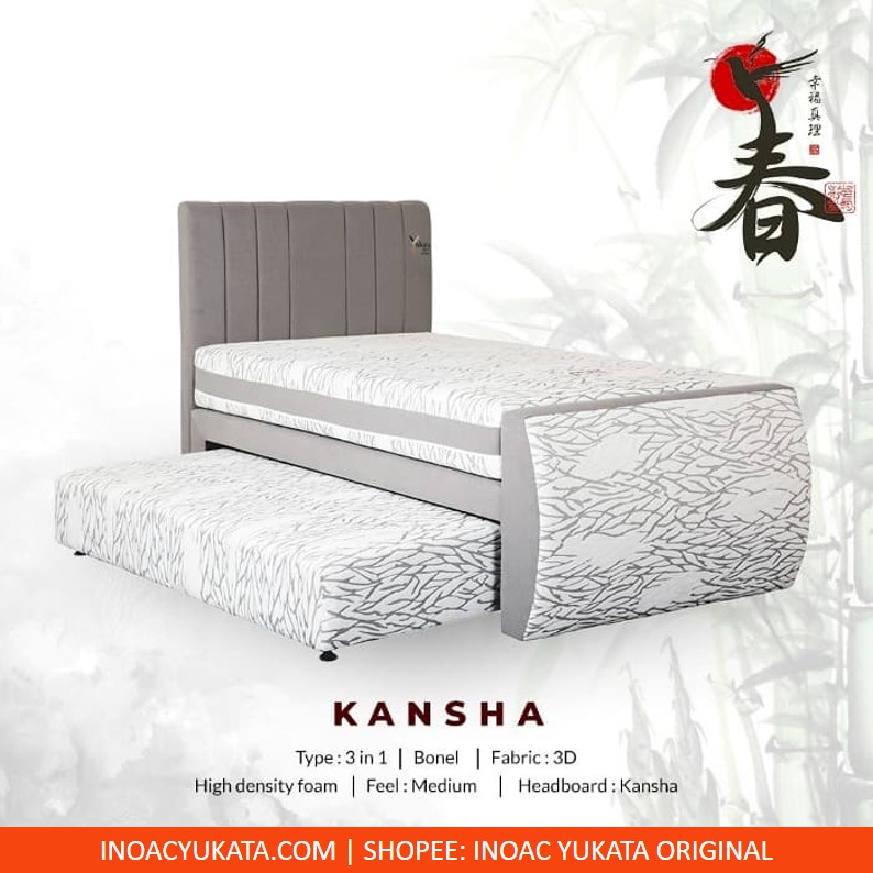 YUKATA KANSHA Spring Bed 3 in 1 Modern Minimalis Style Springbed Susun Yukata