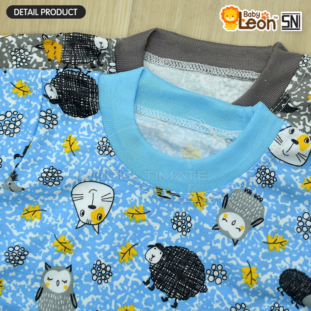 1 Set Setelan Baju Bayi Anak bergambar Motif SBJ-1150 Baju Piyama Bayi Anak Pakaian Kaos UNISEX