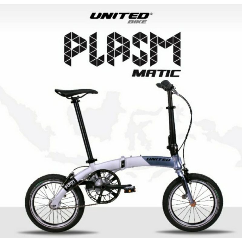 Sepeda  lipat  16 inch united Plasm matic