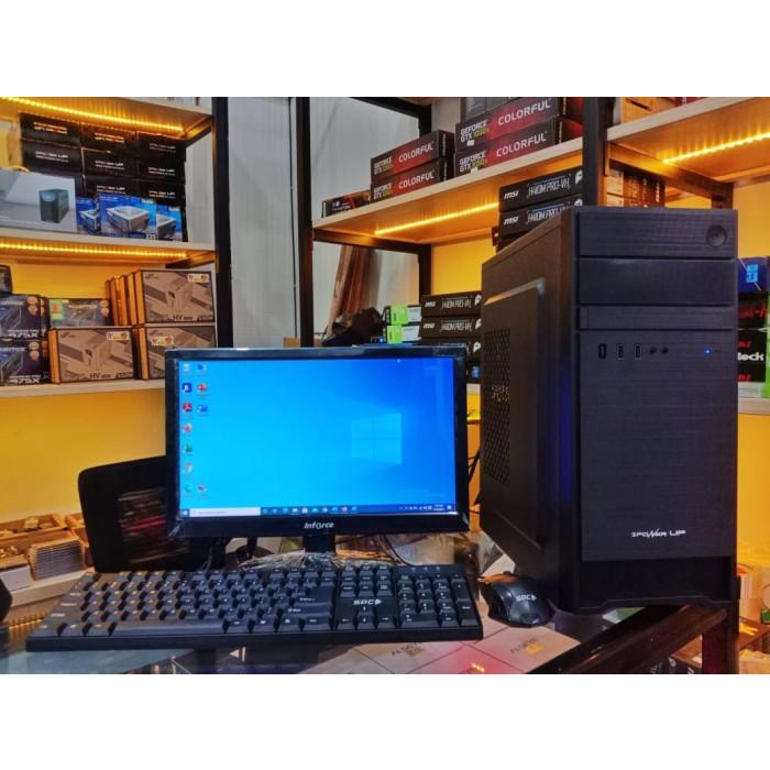 PC KOMPUTER CORE I3 RAM 4GB FULL SET LED 19 INCI KASIR PPOB DESAIN
