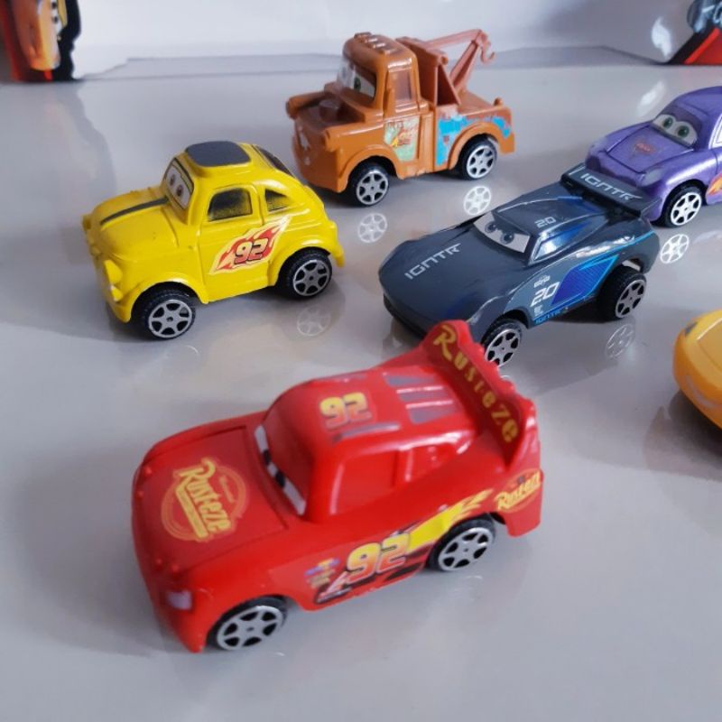 Mainan Set Cars Mobil Figure - Paket Diecast Karakter Kartun Anak